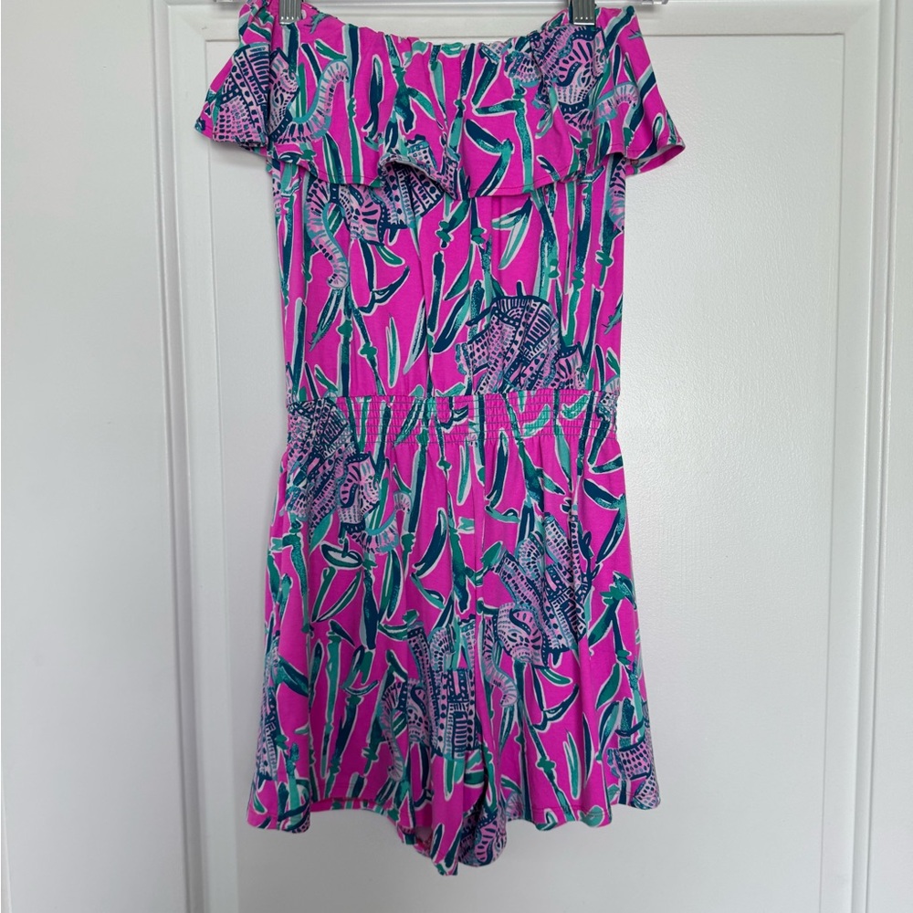 Lilly Pulitzer Pink and Green Jumpsuit